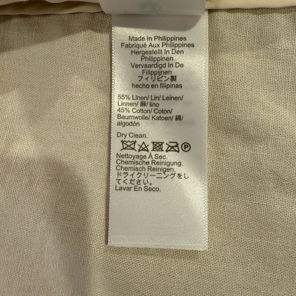 J. Crew Women's Blazer Size 12 Natural Beige Linen NWT - Picture 9 of 11